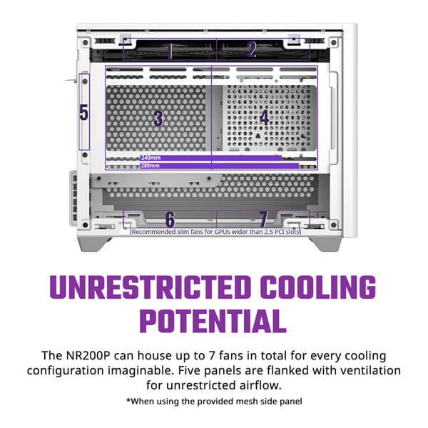Cooler Master MasterBox NR200P Cabinet (White)